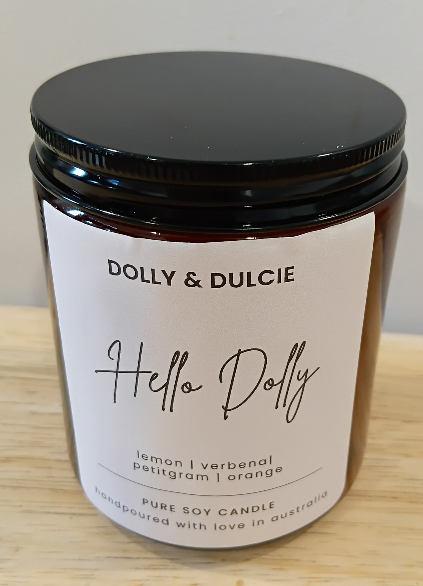 Hello Dolly candle