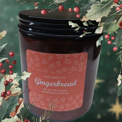 Gingerbread Christmas candle